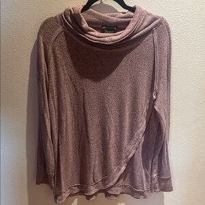 Chelsea & Theodore Mauve Cowl Neck Sweater
